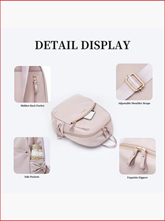 Stylish Laptop Backpack Purse Casual Travel Daypack Nylon Handbag main image 5